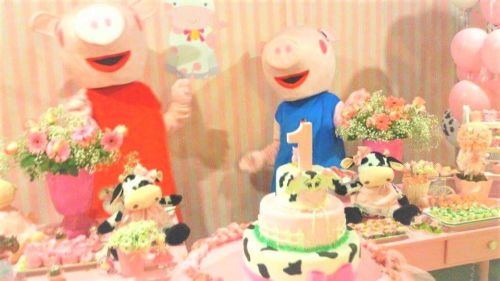 Peppa Pig e George cover personagens vivos 641471