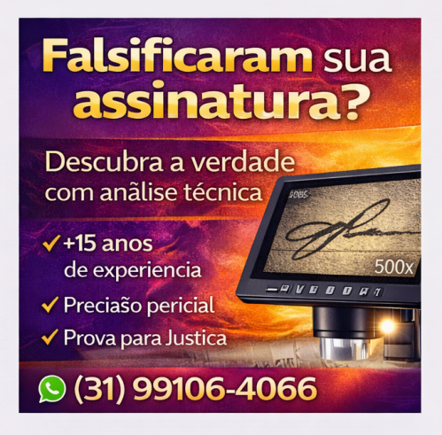 Perito Grafotécnico Profissional – Laudos Técnicos e Análise de Assinaturas 778136
