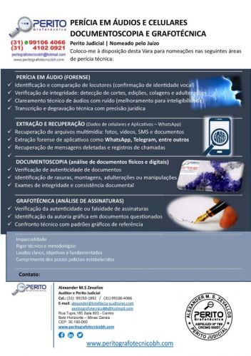 Perito Grafotécnico Profissional – Laudos Técnicos e Análise de Assinaturas 778138