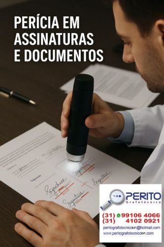 Perito Grafotécnico Profissional – Laudos Técnicos e Análise de Assinaturas 778142