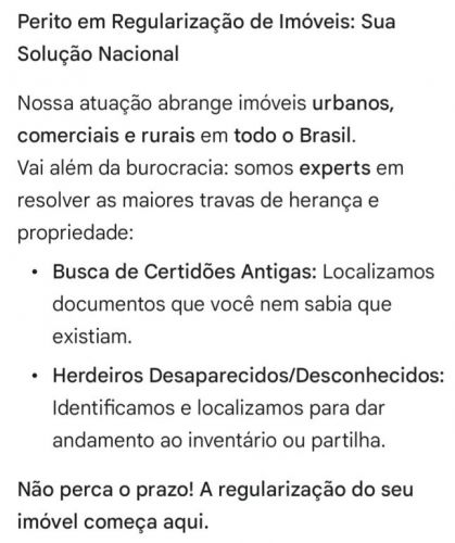 Perito regularização de imóveis certidões antigas e herdeiros  764367