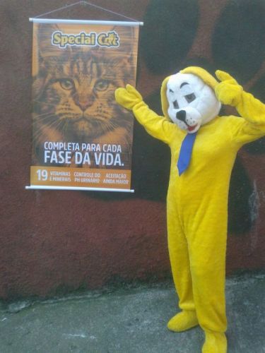 animação frente de loja com locutor e   mascote  do cachorro     485036