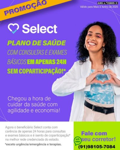 Plano Select Saúde Cobertura Total com coparticipação parcial 756200