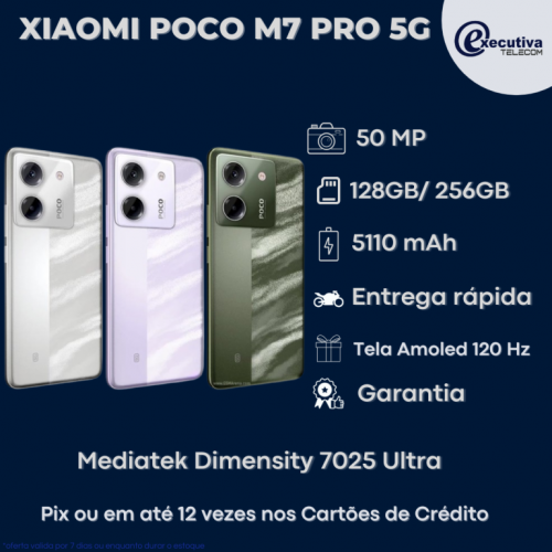 Poco M7 Pro 5g 256gb8gb Ram: Preto Verde Roxo 759695