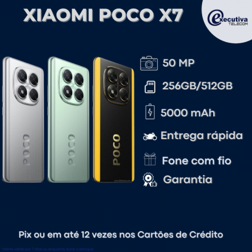 Poco X7  5g 512gb12gb Ram Preto Verde Silver 750494