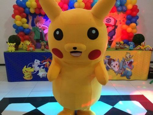 Pokémon Pikachu Cover Personagens Vivos Animação Festas Infantil 323308