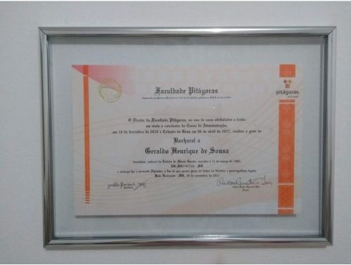 Porta Certificados em Moldura  777108