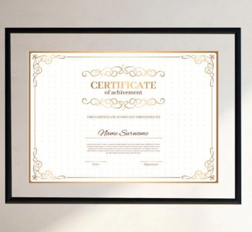 Porta Certificados em Moldura  777109