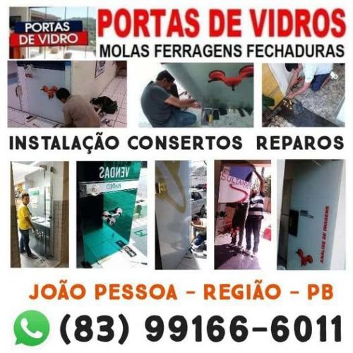 Portas  De  Vidros  Consertos  Reparos  João  Pessoa  83 99166-6011 759797