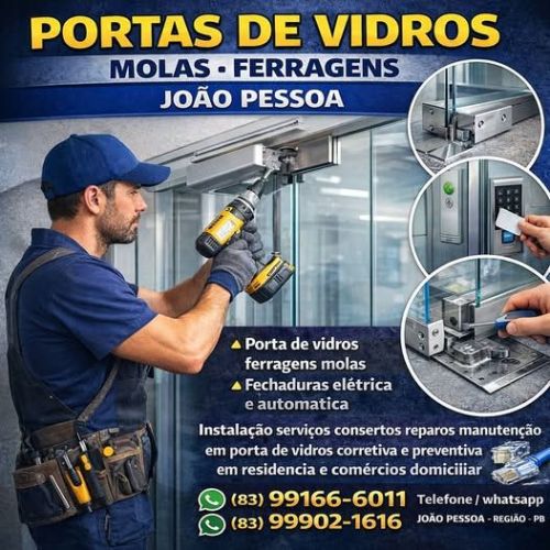 Portas  De   Vidros   Manutenção  -  João  Pessoa  -  83 99166-6011 780522