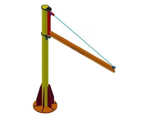 Pórtico Giratório Braço Giratório de Coluna - Projeto 769851