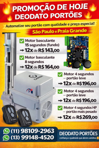 Portões Automáticos Deoport Manutenção de Portões 777460 Portões Automáticos Deoport Manutenção de Portões 777460