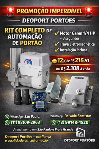 Portões Automáticos Deoport Manutenção de Portões 777462 Portões Automáticos Deoport Manutenção de Portões 777462