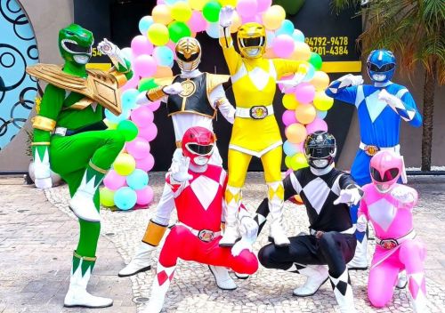 Power Rangers personagens vivos cover Festa 737492