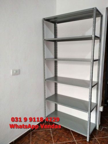 Prateleira de Aço Grande 40cm com Reforço Ômega Frete Grátis para Bh Minas Gerais Mg Nova   764795