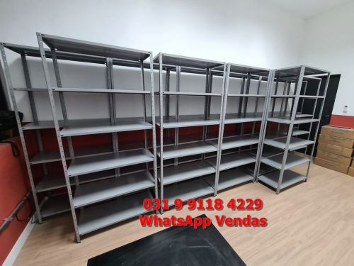 Prateleira de Aço Grande 40cm com Reforço Ômega Frete Grátis para Bh Minas Gerais Mg Nova   764798