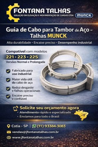 Pressionador e Guia de cabo - Talhas Munck  771214