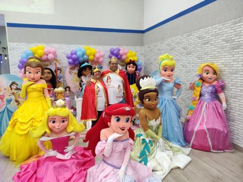 Princesas personagens vivos cosplay Festa infantil 787047