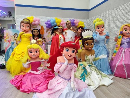 Princesas personagens vivos cosplay Festa infantil 787049