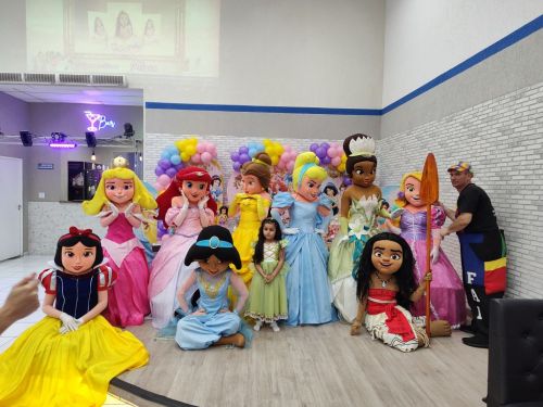 Princesas personagens vivos cosplay Festa infantil 787052