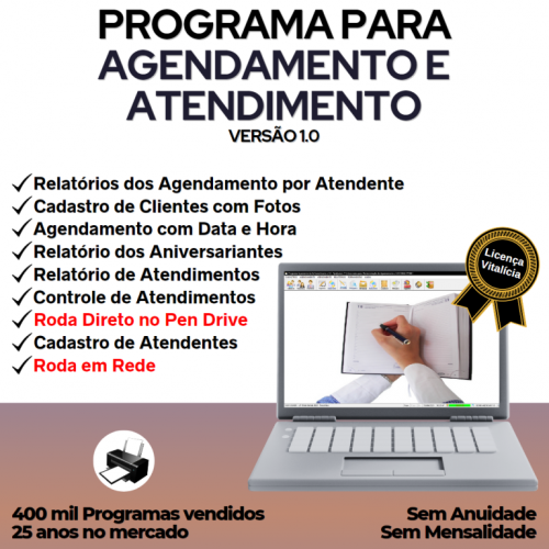 Programa Agendamento e Atendimento v1.0 - Fpqsystem 657610