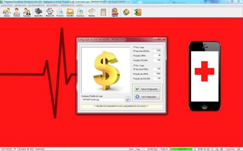 Programa Assistência Técnica Celular  Ordem de Serviço v1.0 - Fpqsystem 623040