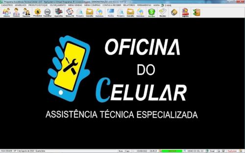 Programa Assistência Técnica Celular  Ordem de Serviço Vendas e Estoque v3.0 - Fpqsystem 623069