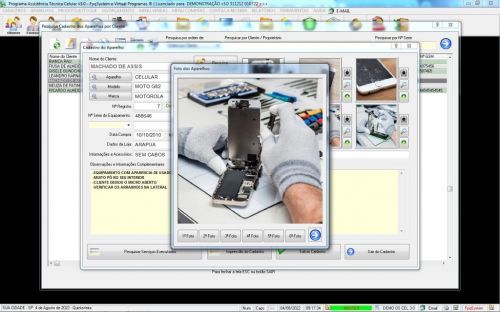 Programa Assistência Técnica Celular  Ordem de Serviço Vendas e Estoque v3.0 - Fpqsystem 623087