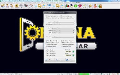 Programa Assistência Técnica Celular Os Vendas Estoque e Financeiro v4.0 - Fpqsystem 623102 Programa Assistência Técnica Celular Os Vendas Estoque e Financeiro v4.0 - Fpqsystem 623102
