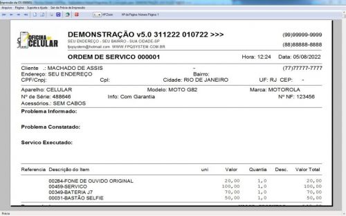 Programa Assistência Técnica Celular Os Vendas Estoque e Financeiro v5.0 Plus - Fpqsystem 623125 Programa Assistência Técnica Celular Os Vendas Estoque e Financeiro v5.0 Plus - Fpqsystem 623125
