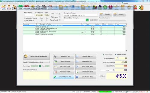 Programa Assistência Técnica Celular Vendas Estoque e Financeiro v6.0 Plus Whatsapp - Fpqsystem 623130 Programa Assistência Técnica Celular Vendas Estoque e Financeiro v6.0 Plus Whatsapp - Fpqsystem 623130