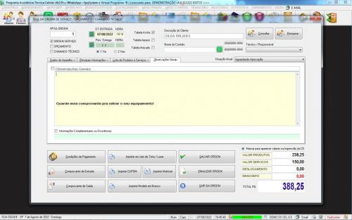 Programa Assistência Técnica Celular Vendas Estoque e Financeiro v6.0 Plus Whatsapp - Fpqsystem 623134 Programa Assistência Técnica Celular Vendas Estoque e Financeiro v6.0 Plus Whatsapp - Fpqsystem 623134