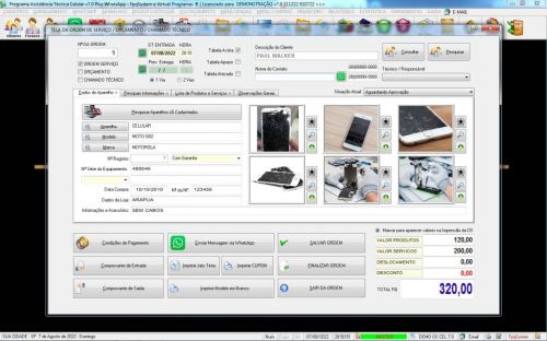Programa Assistência Técnica Celular Vendas Estoque e Financeiro v7.0 Plus Whatzapp - Fpqsystem 623151 Programa Assistência Técnica Celular Vendas Estoque e Financeiro v7.0 Plus Whatzapp - Fpqsystem 623151