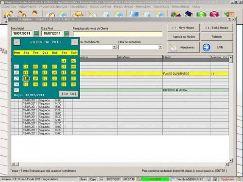 Programa Cadastro de Clientes Agendamento e Financeiro v3.0 - Fpqsystem 657621