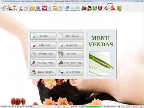 Programa Clínica de Estética e Spa Agendamento Vendas e Financeiro v3.0 - Fpqsystem 657365