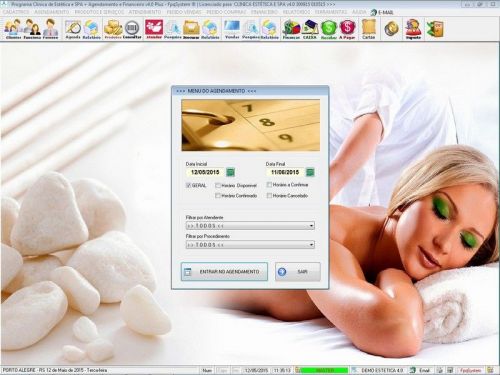 Programa Clinica de Estética e Spa Agendamento Vendas e Financeiro v4.0 Plus - Fpqsystem 657370