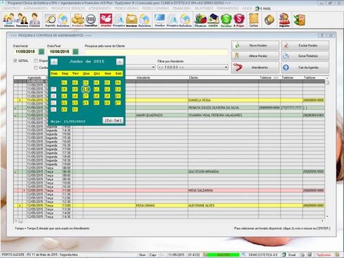 Programa Clinica de Estética e Spa Agendamento Vendas e Financeiro v4.0 Plus - Fpqsystem 657371