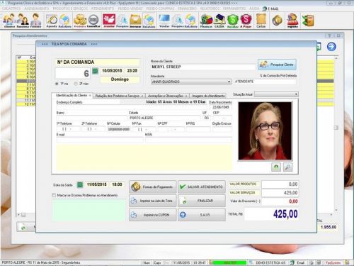 Programa Clinica de Estética e Spa Agendamento Vendas e Financeiro v4.0 Plus - Fpqsystem 657376