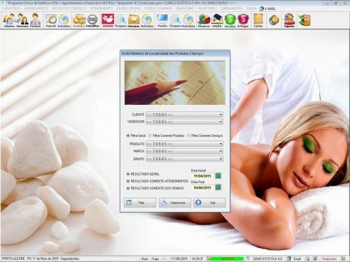 Programa Clinica de Estética e Spa Agendamento Vendas e Financeiro v4.0 Plus - Fpqsystem 657386