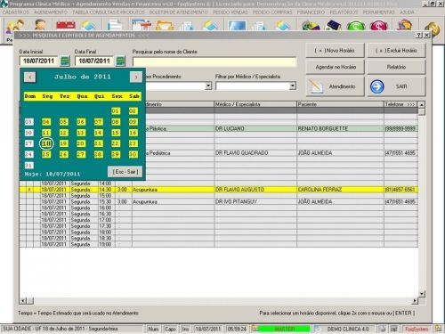 Programa Consultório e Clinica Médica com Agendamento Vendas e Financeiro v4.0 - Fpqsystem 657653