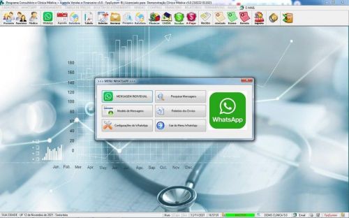 Programa Consultório e Clinica Médica com Agendamento Vendas e Financeiro v5.0  Whatsapp - Fpqsystem 657656