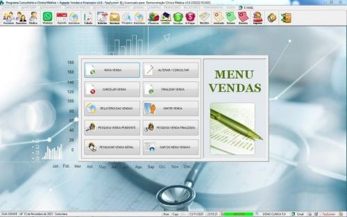Programa Consultório e Clinica Médica com Agendamento Vendas e Financeiro v5.0  Whatsapp - Fpqsystem 657671