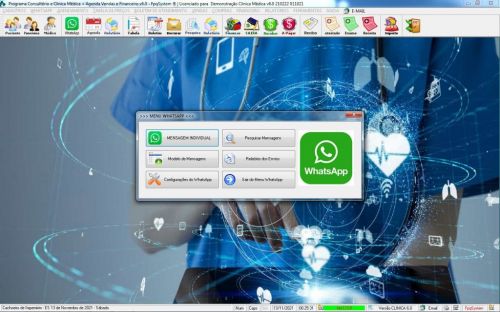 Programa Consultório e Clinica Médica com Agendamento Vendas e Financeiro v6.0 Plus  Whatsapp - Fpqsystem 598285