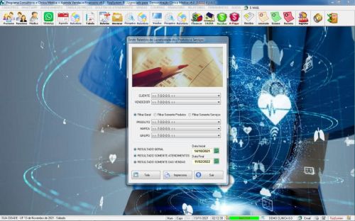 Programa Consultório e Clinica Médica com Agendamento Vendas e Financeiro v6.0 Plus  Whatsapp - Fpqsystem 598299