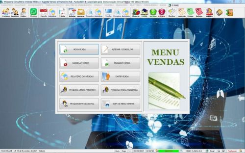 Programa Consultório e Clinica Médica com Agendamento Vendas e Financeiro v6.0 Plus  Whatsapp - Fpqsystem 598300
