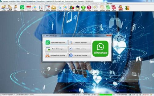Programa Consultório e Clinica Médica com Agendamento Vendas e Financeiro v6.0 Whatsapp via Atendimento - Fpqsystem 657676
