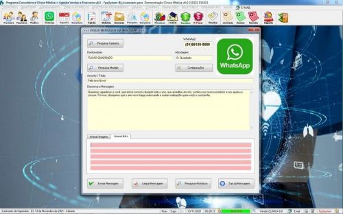 Programa Consultório e Clinica Médica com Agendamento Vendas e Financeiro v6.0 Whatsapp via Atendimento - Fpqsystem 657678