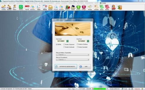 Programa Consultório e Clinica Médica com Agendamento Vendas e Financeiro v6.0 Whatsapp via Atendimento - Fpqsystem 657679