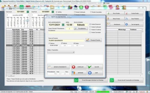 Programa Consultório e Clinica Médica com Agendamento Vendas e Financeiro v6.0 Whatsapp via Atendimento - Fpqsystem 657680