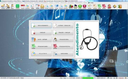 Programa Consultório e Clinica Médica com Agendamento Vendas e Financeiro v6.0 Whatsapp via Atendimento - Fpqsystem 657685